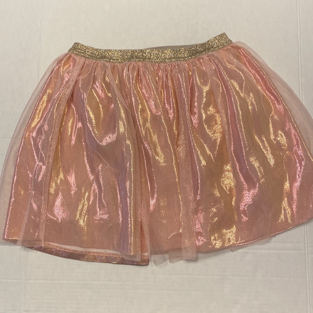 GIRLS CAT & JACK holographic skirt Size L 10-12